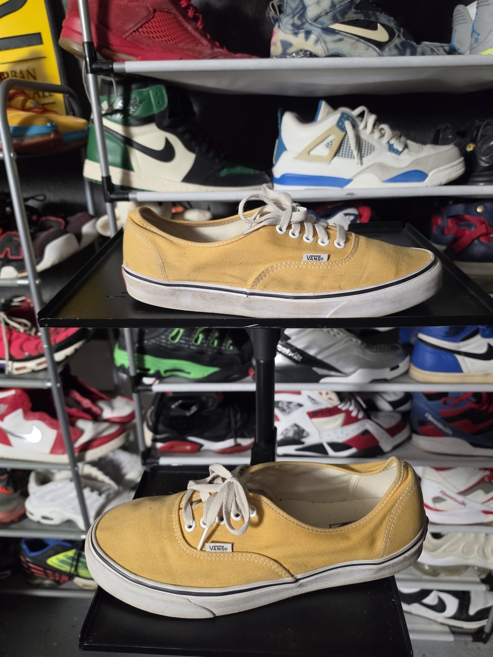 🔥 Vans Authentic Low Top Sneakers Men Size 11.5 Mustard Yellow